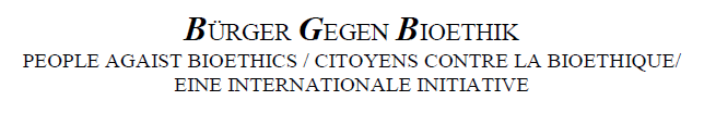 Logo Internationale Initiative gegen die Bioethik-Konvention